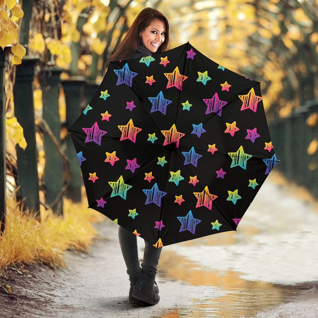 Colorful Star Pattern Umbrella