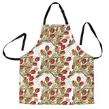 Red Tulips And Daffodils Pattern Adjustable Apron