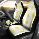 Hand Drawn Sun Pattern  Universal Fit Car Seat Covers