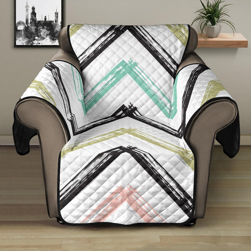 zigzag  chevron paint pattern Recliner Cover Protector