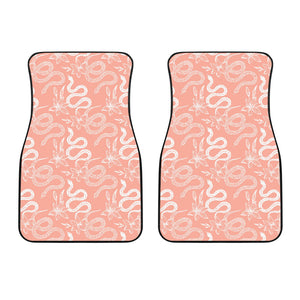 Snake Lilies Flower Pattern Front Car Mats
