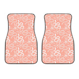 Snake Lilies Flower Pattern Front Car Mats