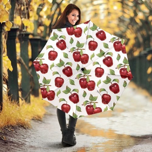 Red Apples Pattern Umbrella