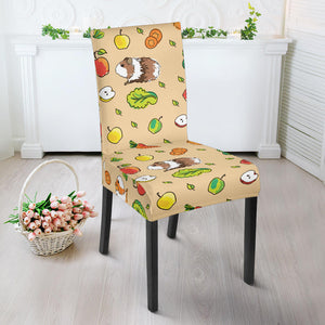 Guinea Pig Pattern Print Design 05 Dining Chair Slipcover