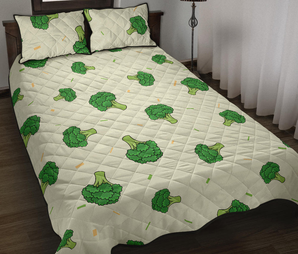 Broccoli pattern Quilt Bed Set