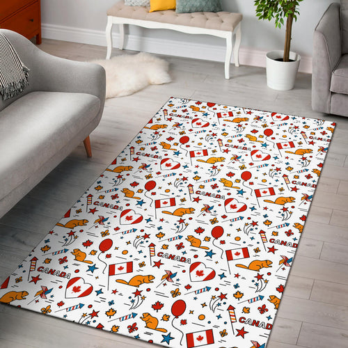Canada Pattern Print Design 03 Area Rug