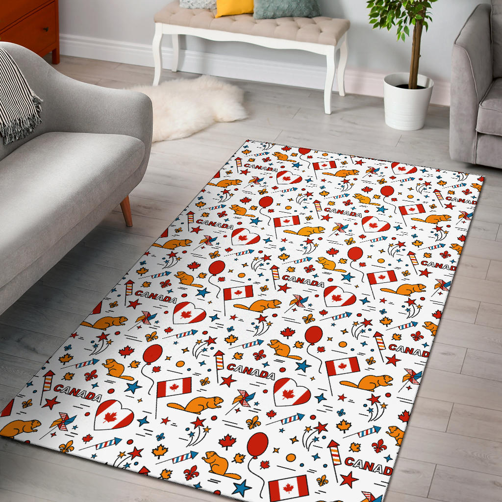 Canada Pattern Print Design 03 Area Rug