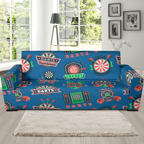 Darts Pattern Print Design 02 Sofa Slipcover