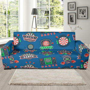 Darts Pattern Print Design 02 Sofa Slipcover