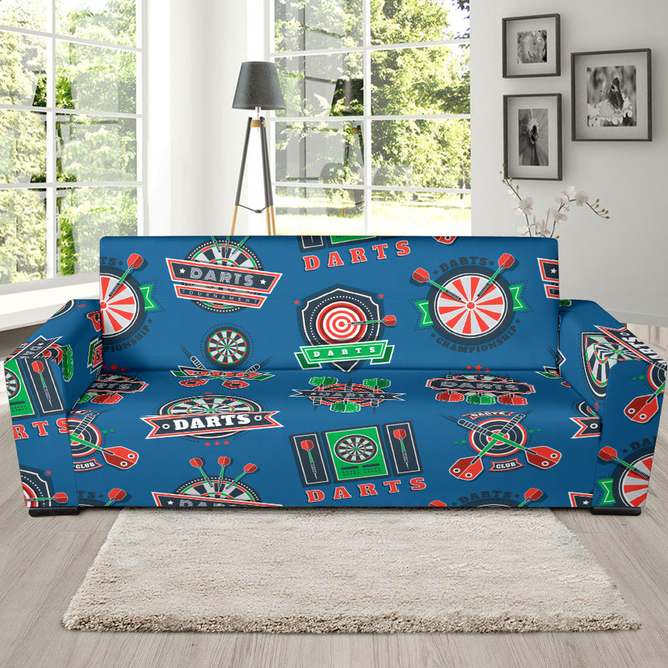 Darts Pattern Print Design 02 Sofa Slipcover