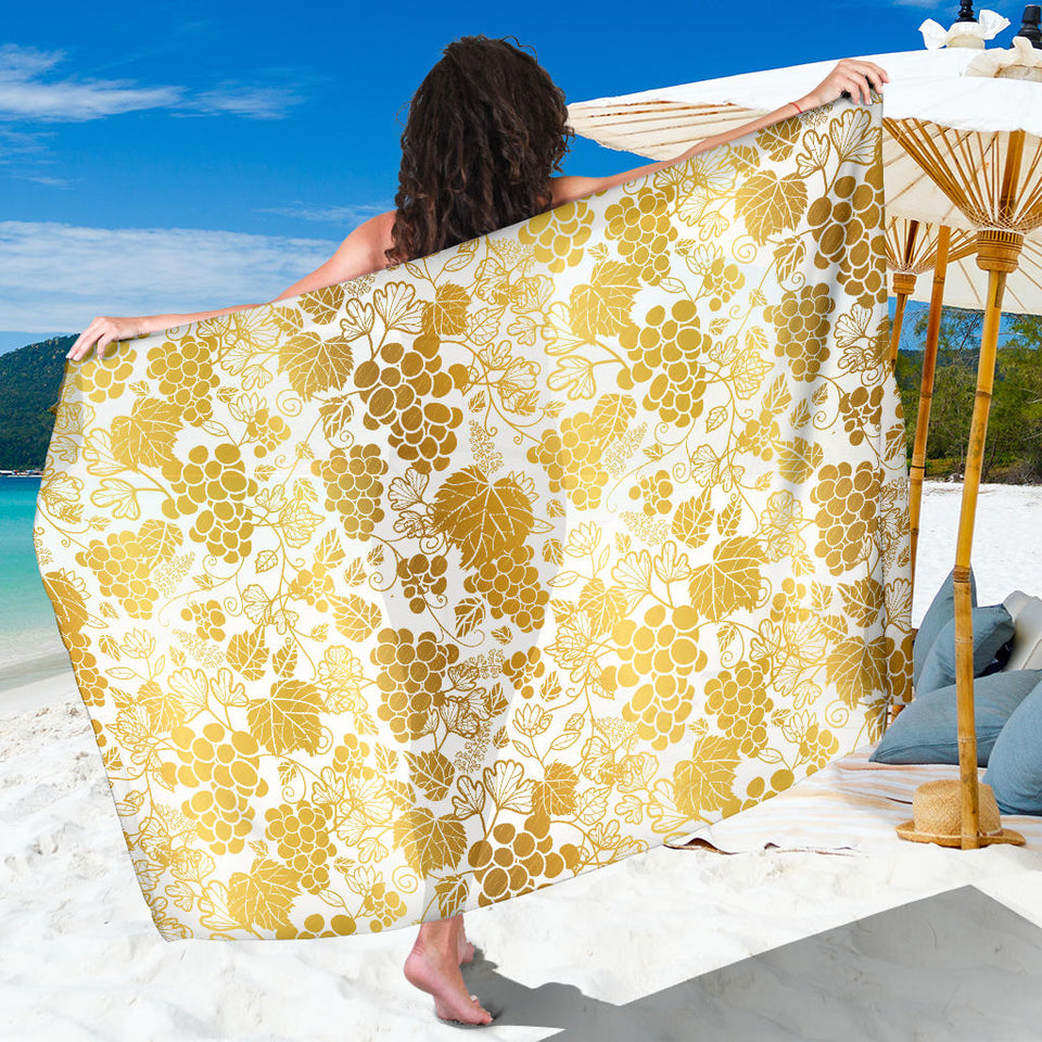 Gold Grape Pattern Sarong