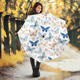 Blue Butterfly Pattern Umbrella