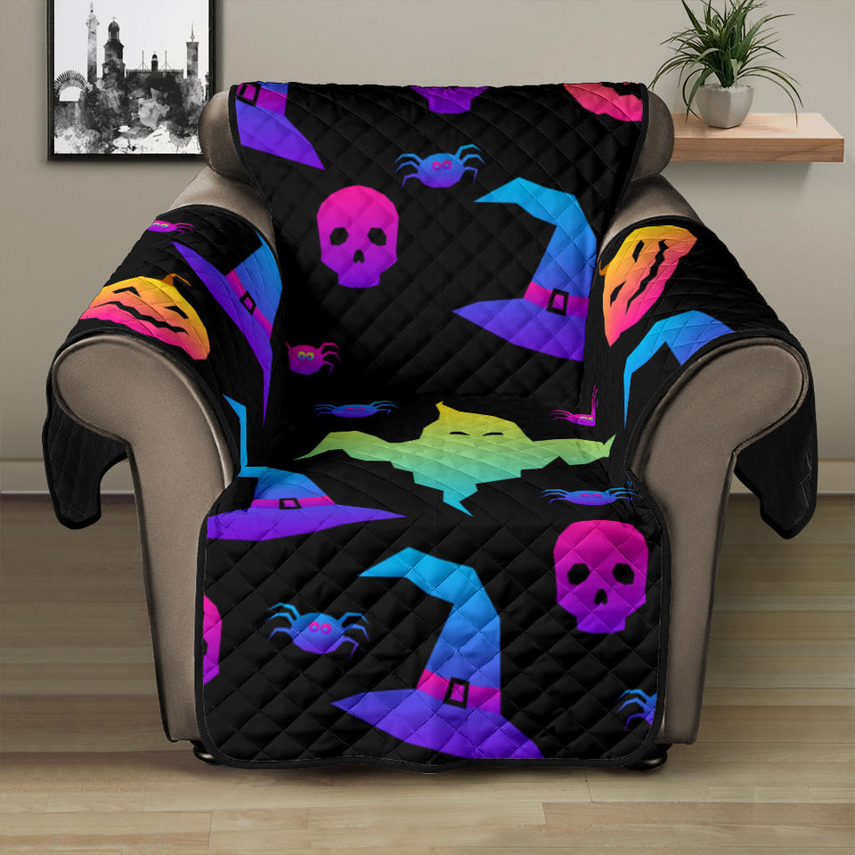 Colorful halloween background Recliner Cover Protector