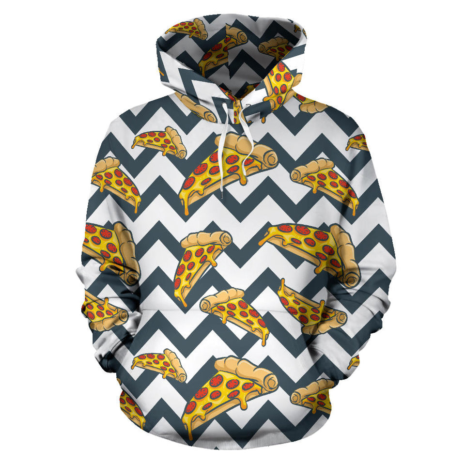 Pizza Design Pattern Men Women Pullover Hoodie