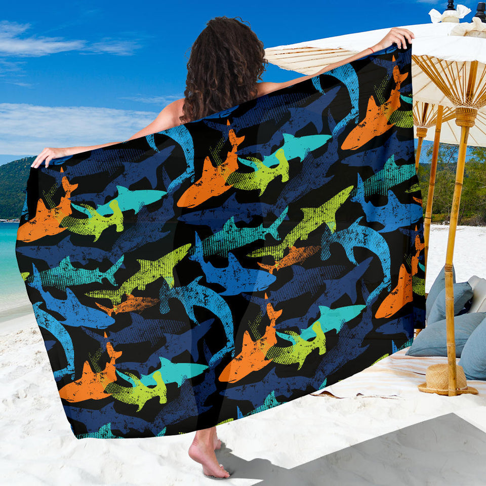 Colorful Shark Sarong
