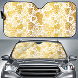 Gold Grape Pattern Car Sun Shade