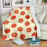 Tomato Dot Background Premium Blanket