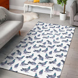 Pigeon Pattern Print Design 03 Area Rug