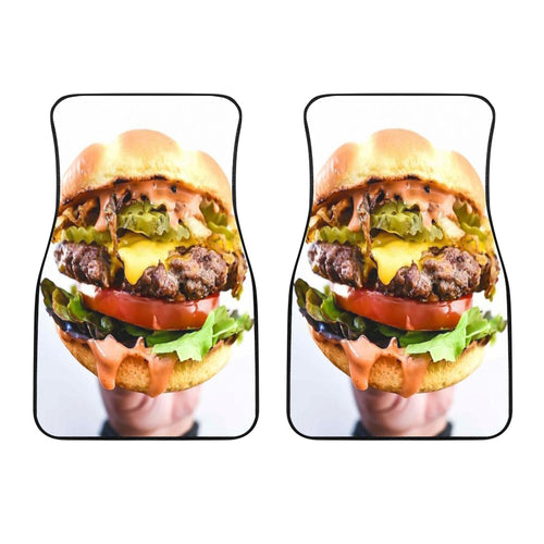 Burger Lovers Front Car Mats (Set Of 2)