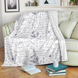 Math Pattern Print Design 03 Premium Blanket