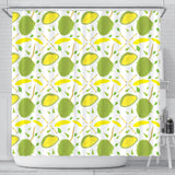 Durian Pattern Background Shower Curtain Fulfilled In US