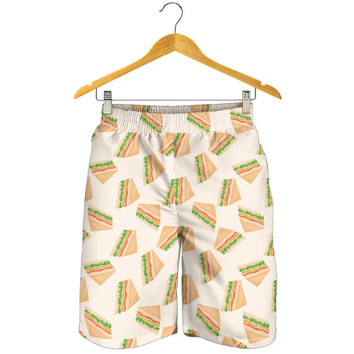 Sandwich Pattern Print Design 01 Men Shorts