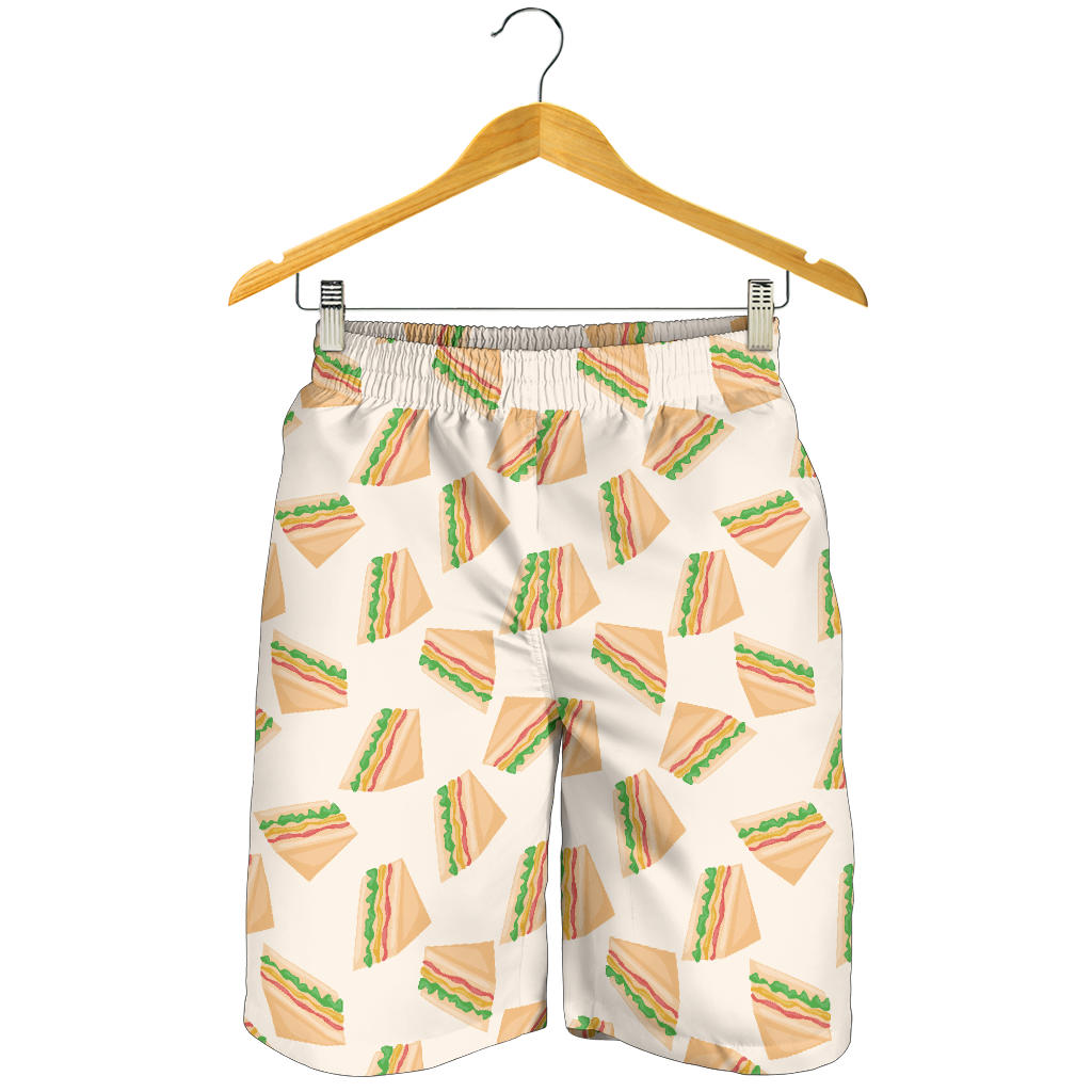 Sandwich Pattern Print Design 01 Men Shorts