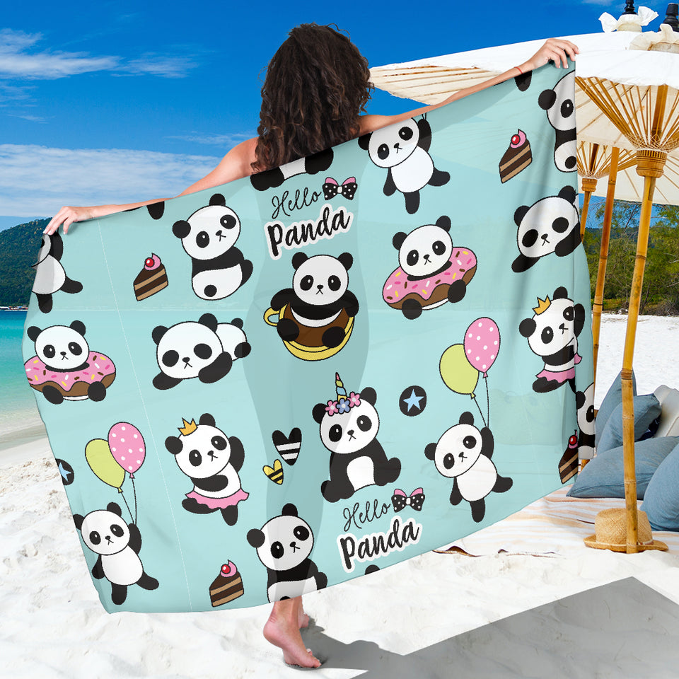 Cute Baby Panda Pattern Sarong