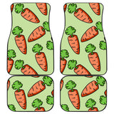 Carrot Pattern Print Design 05 Front and Back Car Mats