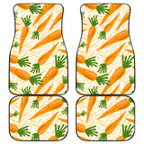 Carrot Pattern Print Design 01 Front and Back Car Mats