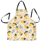 Lemon Flower Leave Pattern Adjustable Apron