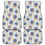 Snail Pattern Print Design 05 Front and Back Car Mats