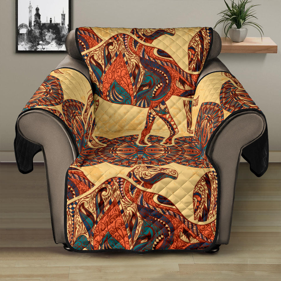 Camel polynesian tribal design pattern Recliner Cover Protector