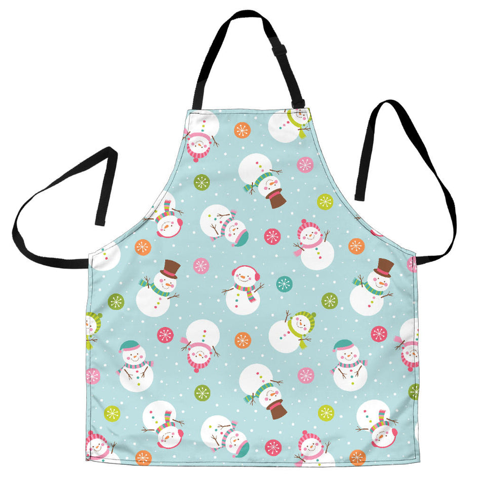 Cute Snowman Snowflake Pattern Adjustable Apron