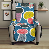 Colorful mushroom design pattern Chair Cover Protector