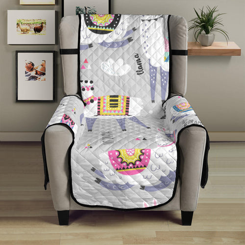 Cute Llama Alpaca pattern Chair Cover Protector
