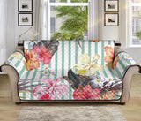 Colorful orchid flower pattern Sofa Cover Protector