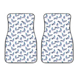 Pigeon Pattern Print Design 03 Front Car Mats