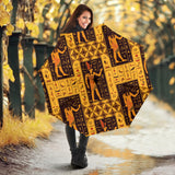Egypt Hieroglyphics Pattern Print Design 05 Umbrella