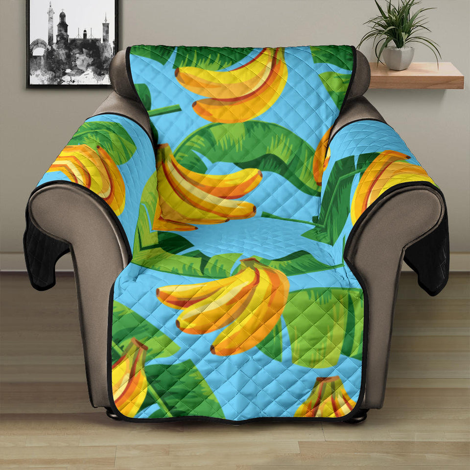 banana leaves banana design pattern Recliner Cover Protector