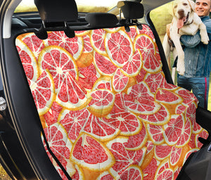 Tropical Grapefruit Pattern Dog Car Seat Covers