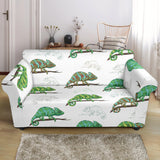 Chameleon Lizard Pattern Loveseat Couch Slipcover