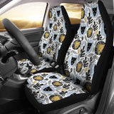 Lion Pattern Print Design 05 Universal Fit Car Seat Covers