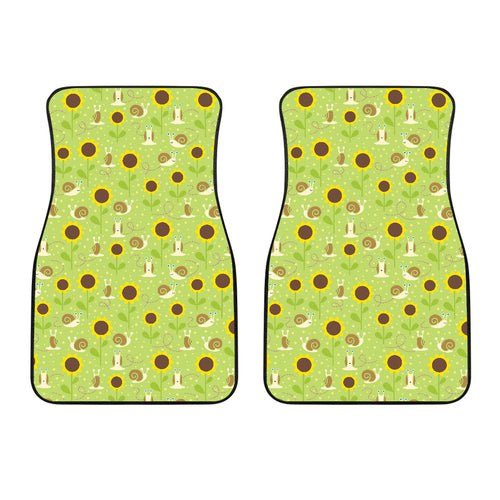 Snail Pattern Print Design 01 Front Car Mats