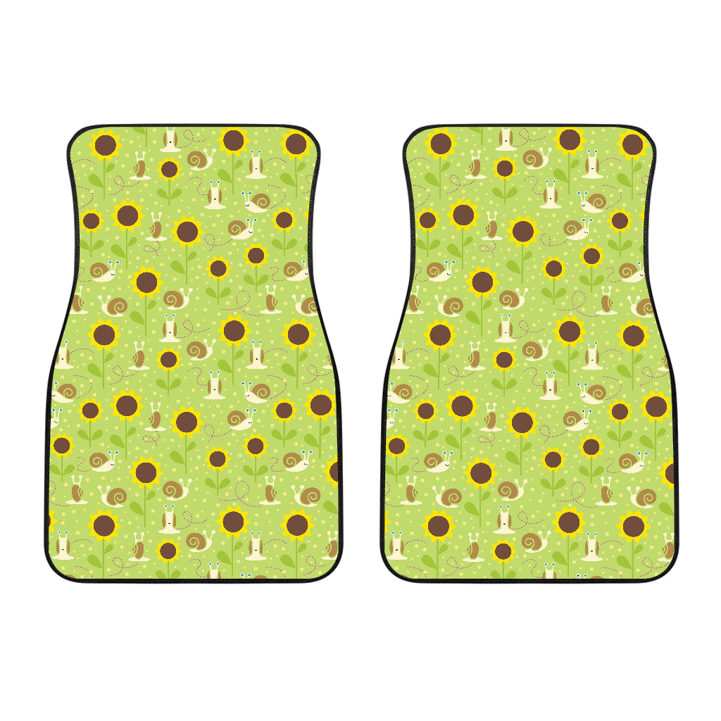 Snail Pattern Print Design 01 Front Car Mats