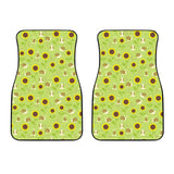 Snail Pattern Print Design 01 Front Car Mats