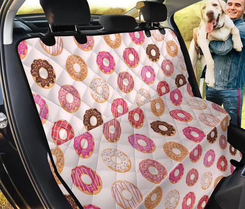 Colorful Donut Pattern Dog Car Seat Covers