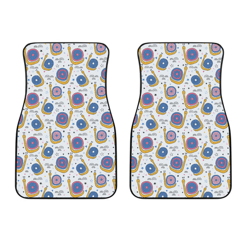 Snail Pattern Print Design 05 Front Car Mats