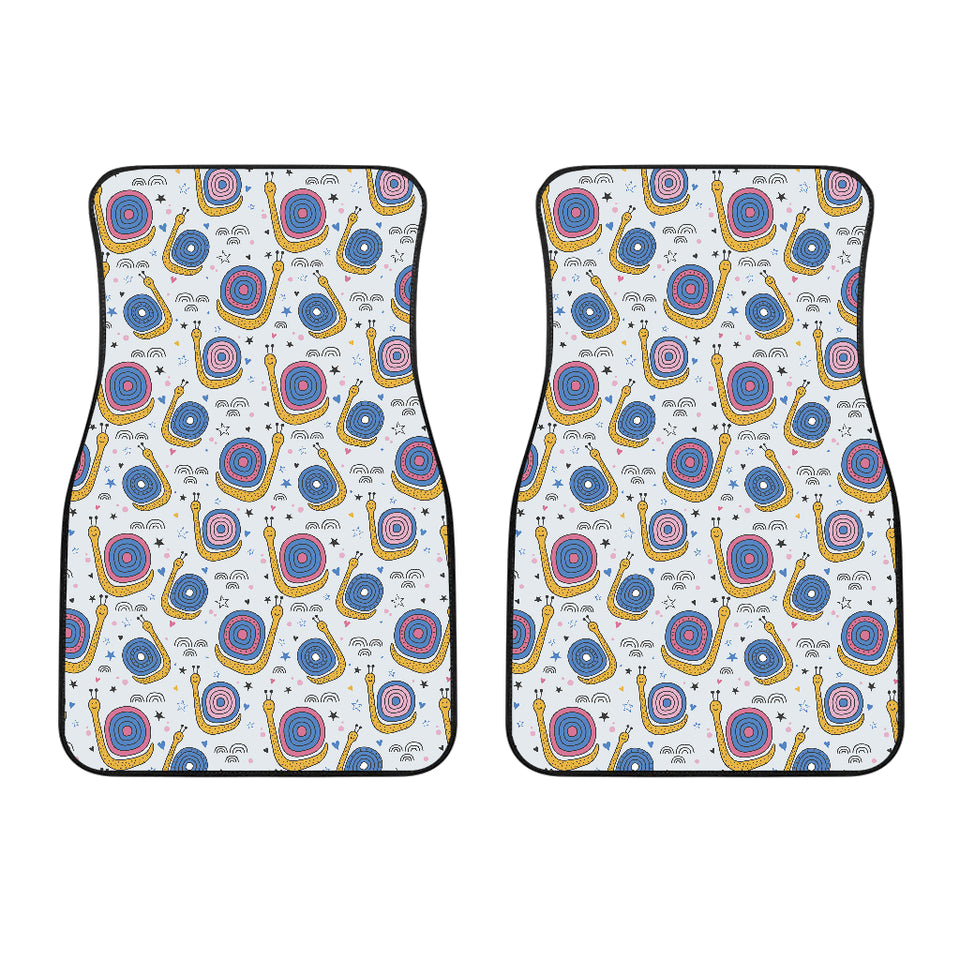 Snail Pattern Print Design 05 Front Car Mats