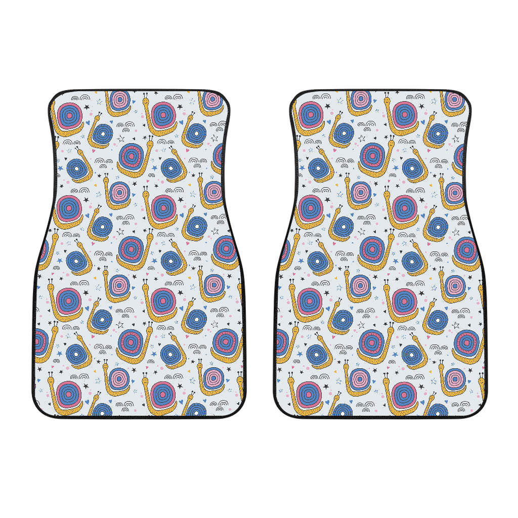 Snail Pattern Print Design 05 Front Car Mats